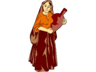 Sticker Custom Preview Image #081127 International People Images Womanwith Jug3