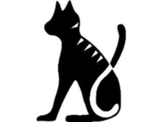 Sticker Custom Preview Image #081459 International Symbol Alphabets Egyptian Hieroglyphics Cat