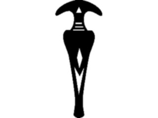 Sticker Custom Preview Image #081473 International Symbol Alphabets Egyptian Hieroglyphics Dagger