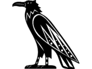 Sticker Custom Preview Image #081508 International Symbol Alphabets Egyptian Hieroglyphics Egyptian Vulture