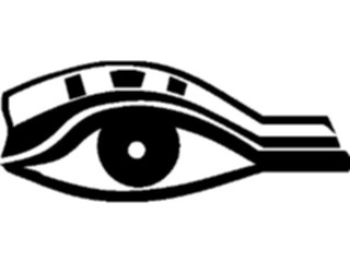 Sticker Custom Preview Image #081558 International Symbol Alphabets Egyptian Hieroglyphics Look Blink Be Wakeful