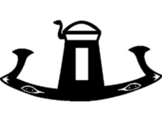 Sticker Custom Preview Image #081604 International Symbol Alphabets Egyptian Hieroglyphics Sacred Boat