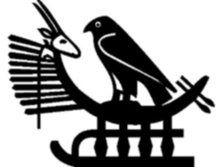 Sticker Custom Preview Image #081638 International Symbol Alphabets Egyptian Hieroglyphics The God Sokar