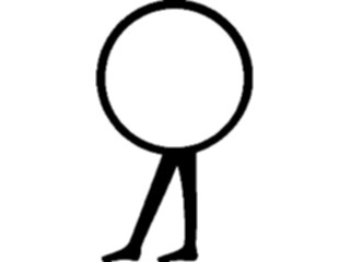 Sticker Custom Preview Image #081650 International Symbol Alphabets Egyptian Hieroglyphics Walking Disk