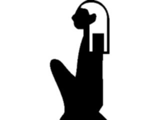 Sticker Custom Preview Image #081656 International Symbol Alphabets Egyptian Hieroglyphics Woman Wife Goddess Widow