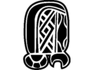 Sticker Custom Preview Image #081727 International Symbol Alphabets Maya Month Glyphs Pop