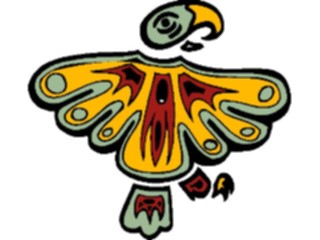 Sticker Custom Preview Image #082006 International Tribal Designs Figures Bird17