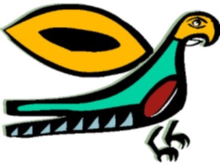 Sticker Custom Preview Image #082007 International Tribal Designs Figures Bird18