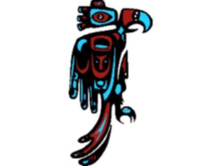 Sticker Custom Preview Image #082009 International Tribal Designs Figures Bird20