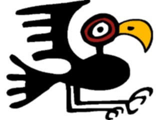 Sticker Custom Preview Image #082012 International Tribal Designs Figures Bird23