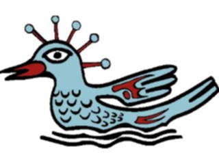 Sticker Custom Preview Image #082024 International Tribal Designs Figures Bird35