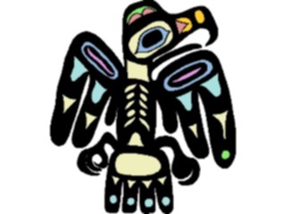 Sticker Custom Preview Image #082035 International Tribal Designs Figures Bird46