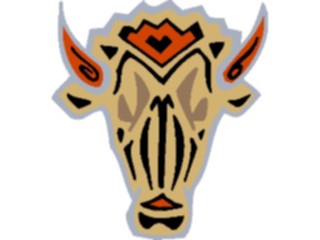 Sticker Custom Preview Image #082043 International Tribal Designs Figures Bull2