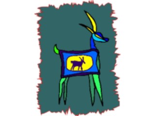 Sticker Custom Preview Image #082051 International Tribal Designs Figures Deer3