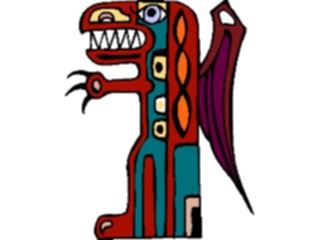 Sticker Custom Preview Image #082054 International Tribal Designs Figures Dragon2