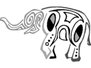 Sticker Custom Preview Image #082056 International Tribal Designs Figures Elephant2