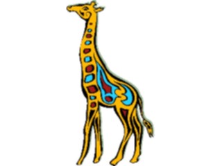 Sticker Custom Preview Image #082129 International Tribal Designs Figures Giraffe