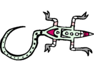Sticker Custom Preview Image #082135 International Tribal Designs Figures Lizard1