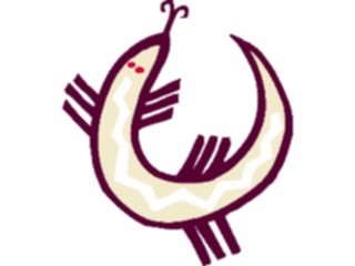 Sticker Custom Preview Image #082137 International Tribal Designs Figures Lizard3
