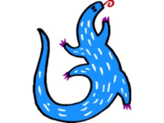 Sticker Custom Preview Image #082140 International Tribal Designs Figures Lizard6