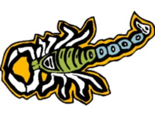 Sticker Custom Preview Image #082153 International Tribal Designs Figures Scorpion1