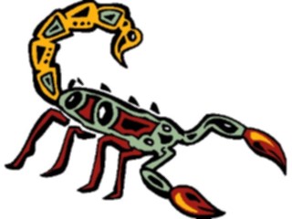 Sticker Custom Preview Image #082154 International Tribal Designs Figures Scorpion2