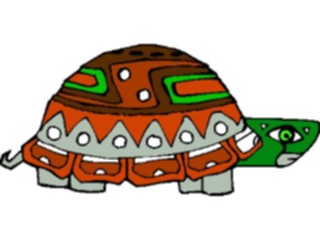 Sticker Custom Preview Image #082175 International Tribal Designs Figures Turtle5