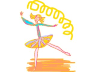 Sticker Custom Preview Image #082186 Kids Stuff Drawings Ballerina