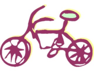 Sticker Custom Preview Image #082200 Kids Stuff Drawings Bicycle