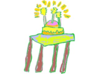 Sticker Custom Preview Image #082205 Kids Stuff Drawings Birthday Cake