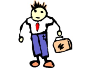 Sticker Custom Preview Image #082218 Kids Stuff Drawings Businessman