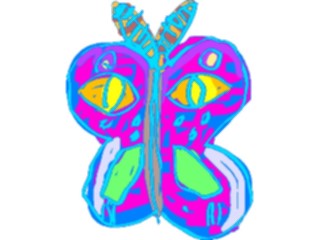 Sticker Custom Preview Image #082220 Kids Stuff Drawings Butterfly2