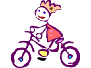 Sticker Custom Preview Image #082247 Kids Stuff Drawings Cycling1