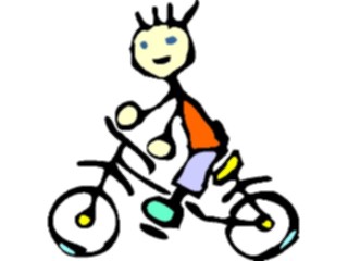 Sticker Custom Preview Image #082248 Kids Stuff Drawings Cycling2