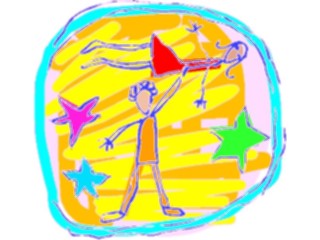 Sticker Custom Preview Image #082251 Kids Stuff Drawings Dancers