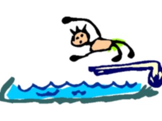 Sticker Custom Preview Image #082259 Kids Stuff Drawings Diving