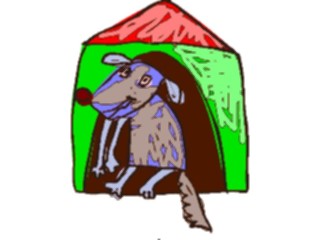 Sticker Custom Preview Image #082260 Kids Stuff Drawings Dog House