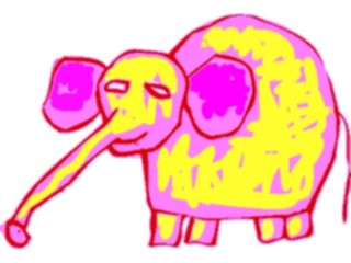 Sticker Custom Preview Image #082322 Kids Stuff Drawings Elephant2