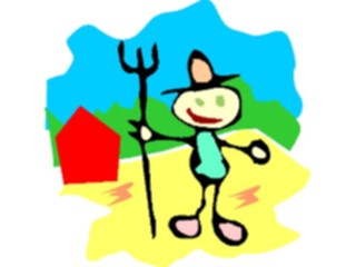 Sticker Custom Preview Image #082329 Kids Stuff Drawings Farmer