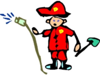 Sticker Custom Preview Image #082333 Kids Stuff Drawings Fireman