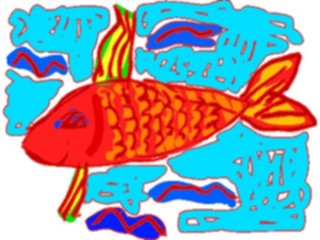 Sticker Custom Preview Image #082334 Kids Stuff Drawings Fish