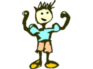 Sticker Custom Preview Image #082336 Kids Stuff Drawings Flexing