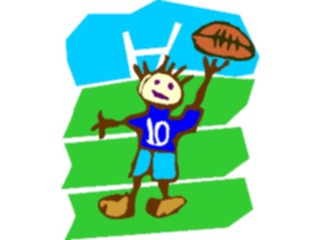 Sticker Custom Preview Image #082337 Kids Stuff Drawings Football Player