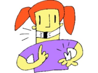 Sticker Custom Preview Image #082349 Kids Stuff Drawings Girl Losta Tooth