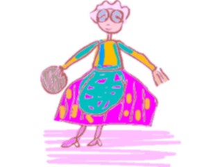 Sticker Custom Preview Image #082357 Kids Stuff Drawings Grandma