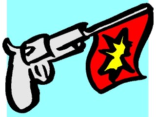 Sticker Custom Preview Image #082362 Kids Stuff Drawings Gun Trick