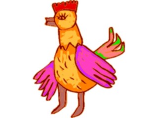 Sticker Custom Preview Image #082369 Kids Stuff Drawings Hen