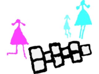 Sticker Custom Preview Image #082374 Kids Stuff Drawings Hopscotch