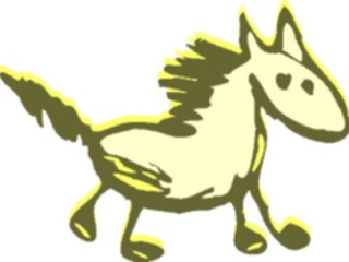 Sticker Custom Preview Image #082377 Kids Stuff Drawings Horse3