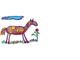 Sticker Custom Preview Image #082378 Kids Stuff Drawings Horse4